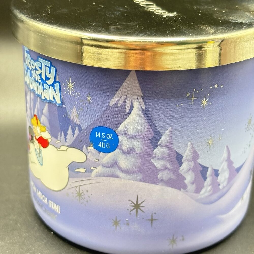 Goose Creek Frosty The Snowman 3 Wick Jar Candle Snow Much Fun Peppermint 14.5oz - Picture 8 of 16